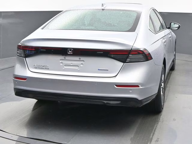 2025 Solar Silver Metallic Honda Accord Hybrid EX-L FWD Sedan