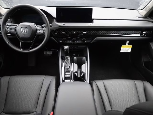 2025 Solar Silver Metallic Honda Accord Hybrid EX-L FWD Sedan