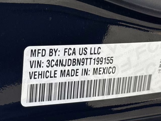 2026 Diamond Black Crystal Pearlcoat Jeep Compass Latitude Altitude 4X4 SUV