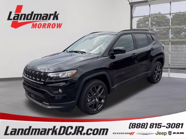 2026 Diamond Black Crystal Pearlcoat Jeep Compass Latitude Altitude 4X4 SUV