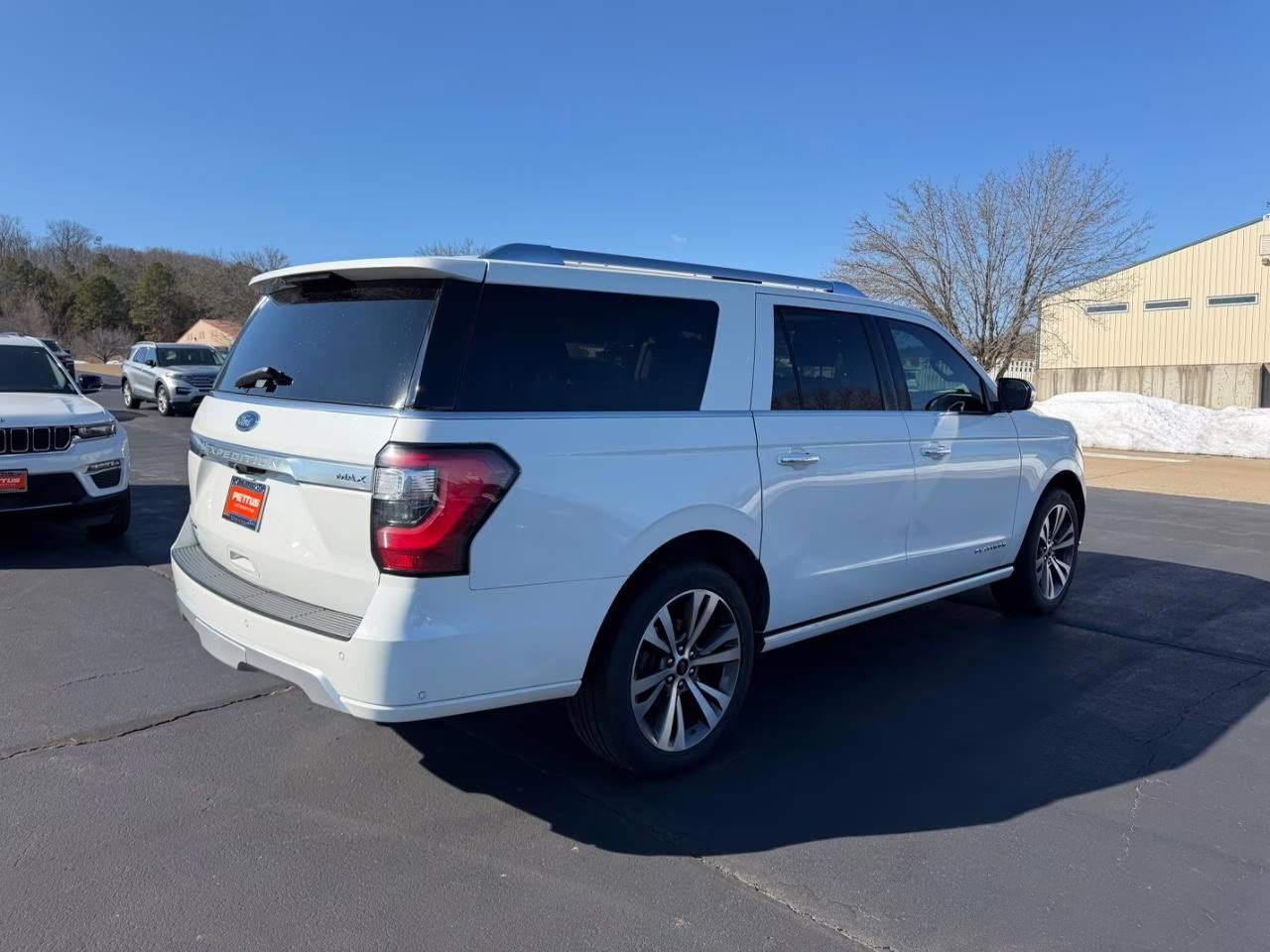 2021 Star White Metallic Tri-Coat Ford Expedition Max Platinum 4X4 SUV