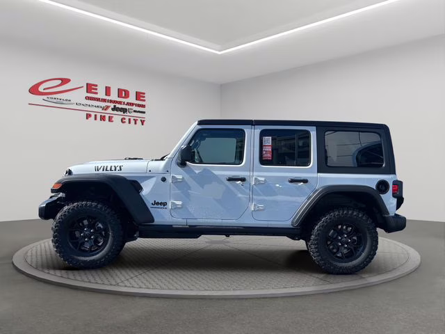 2026 Bright White Clearcoat Jeep Wrangler Willys 4X4 SUV