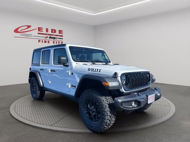 2026 Bright White Clearcoat Jeep Wrangler Willys 4X4 SUV