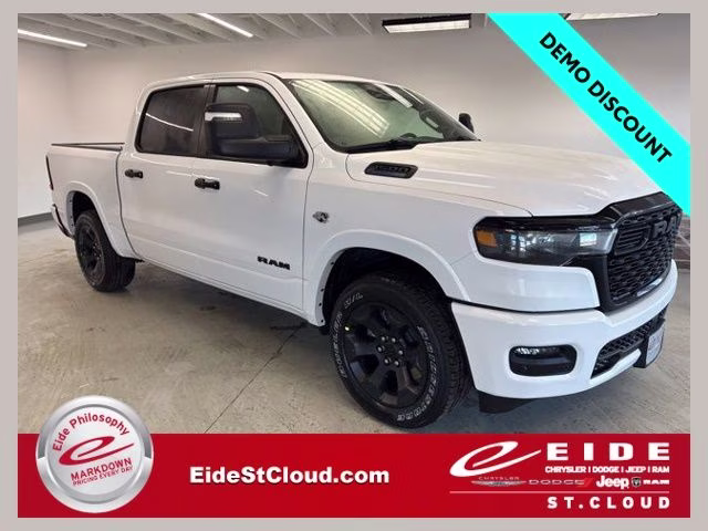 2026 Bright White Clearcoat Ram 1500 Big Horn Night Edition 4X4 Truck