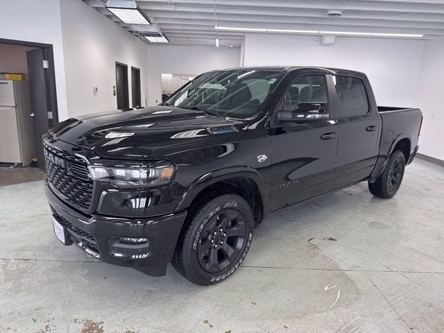2026 Diamond Black Crystal Pearlcoat Ram 1500 Big Horn Night Edition 4X4 Truck
