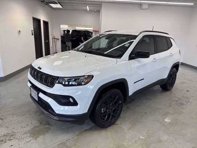 2026 Bright White Clearcoat Jeep Compass Latitude 4X4 SUV
