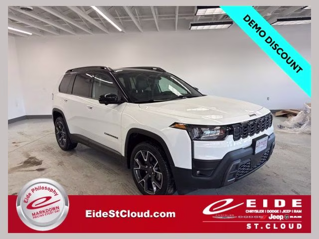 2026 Bright White Clearcoat Jeep Cherokee Overland 4X4 SUV