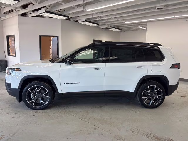 2026 Bright White Clearcoat Jeep Cherokee Overland 4X4 SUV