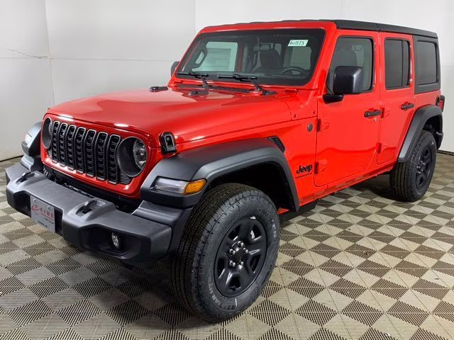 2026 Firecracker Red Clearcoat Jeep Wrangler 4-Door Sport 4X4 SUV