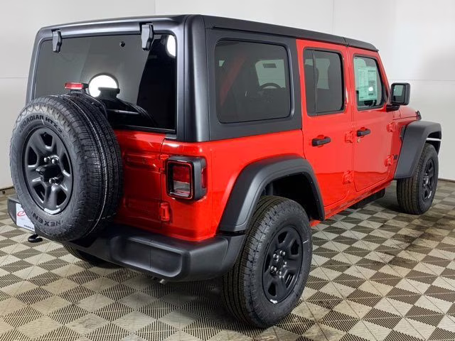 2026 Firecracker Red Clearcoat Jeep Wrangler 4-Door Sport 4X4 SUV