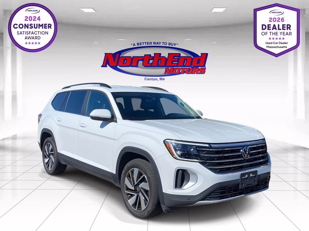 2024 White Volkswagen Atlas 2.0T SE w/Technology AWD SUV