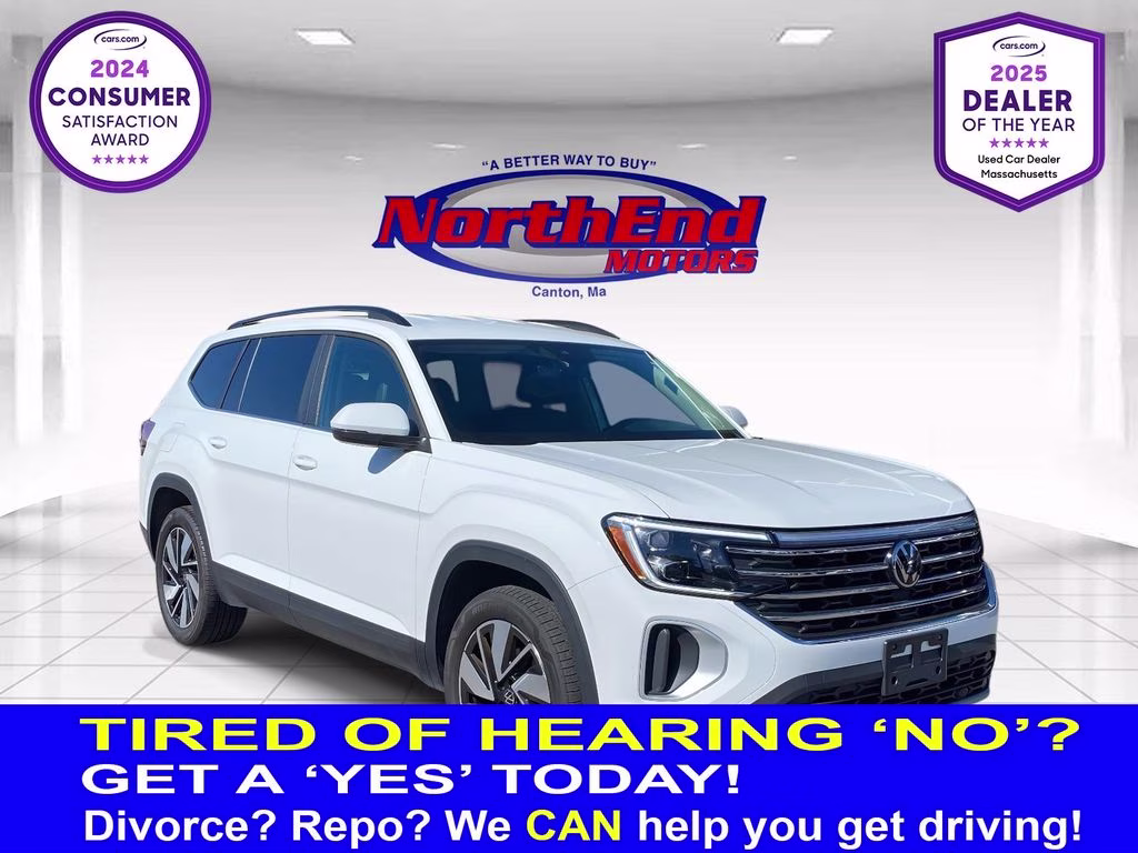 2024 White Volkswagen Atlas 2.0T SE w/Technology AWD SUV