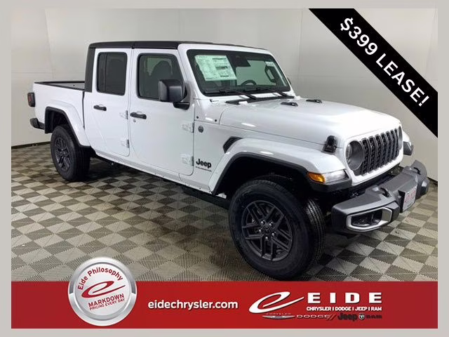 2026 Bright White Clearcoat Jeep Gladiator Sport S 4X4 Truck