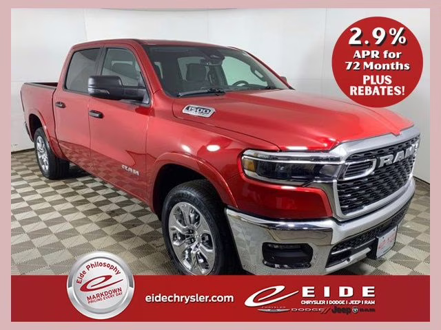 2026 Molten Red Pearlcoat Ram 1500 Big Horn 4X4 Truck