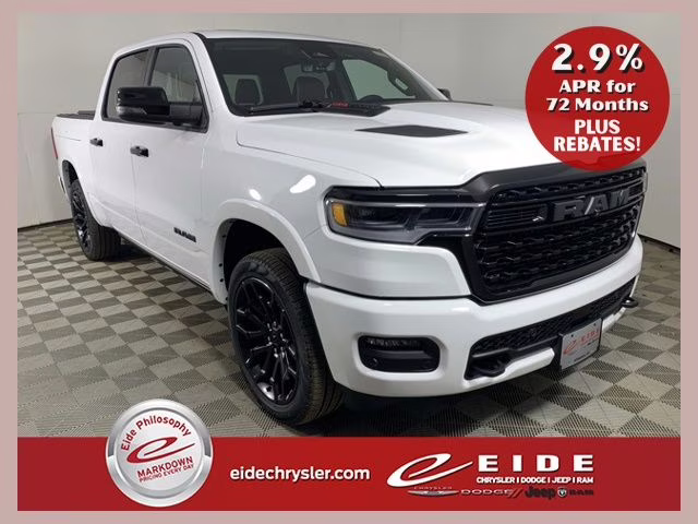 2026 Bright White Clearcoat Ram 1500 Limited Night Edition 4X4 Truck