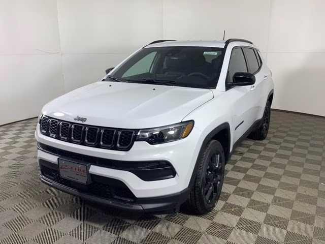 2026 Bright White Clearcoat Jeep Compass Latitude 4X4 SUV