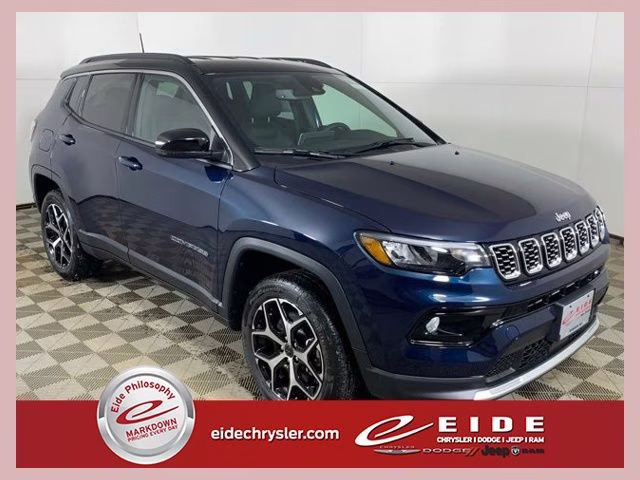 2026 Fathom Blue Pearl Coat Jeep Compass Limited 4X4 SUV