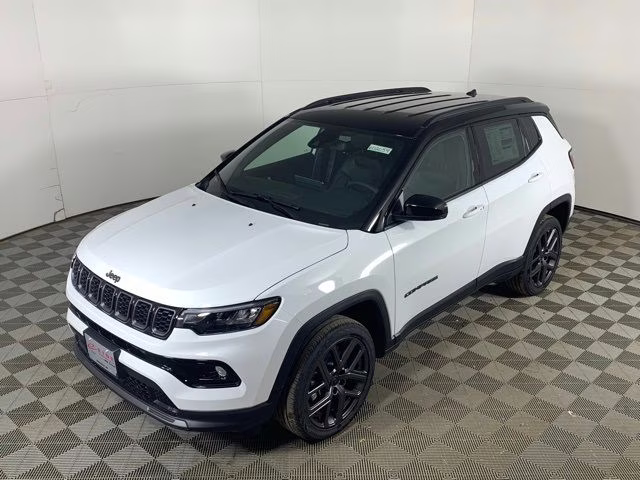 2026 Bright White Clearcoat Jeep Compass Limited Altitude 4X4 SUV
