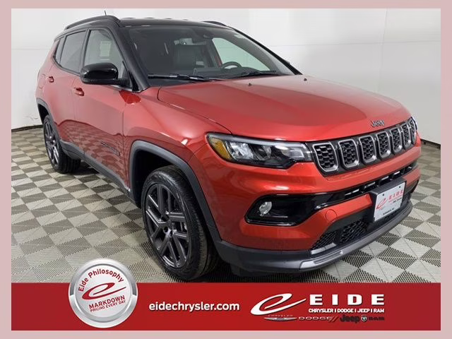 2026 Red Hot Pearlcoat Jeep Compass Limited Altitude 4X4 SUV