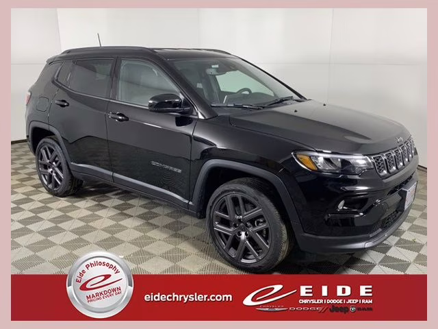 2026 Diamond Black Crystal Pearlcoat Jeep Compass Limited Altitude 4X4 SUV