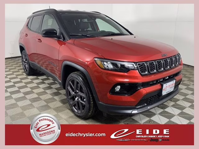 2026 Red Hot Pearlcoat Jeep Compass Limited Altitude 4X4 SUV