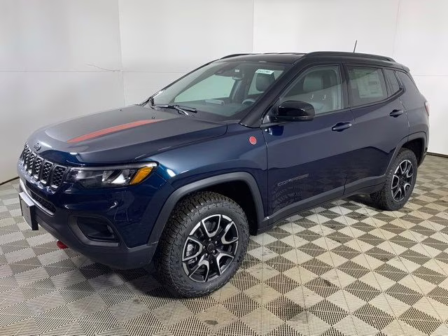 2026 Fathom Blue Pearl Coat Jeep Compass Trailhawk 4X4 SUV