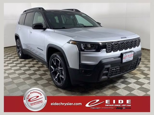 2026 Silver Zynith Clearcoat Jeep Cherokee Overland 4X4 SUV