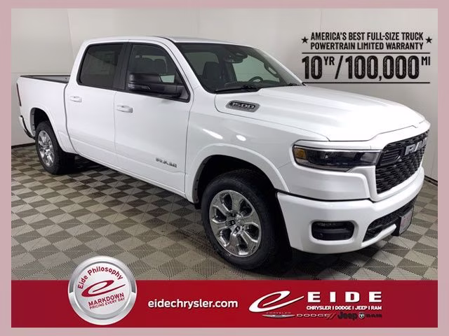 2026 Bright White Clearcoat Ram 1500 Big Horn 4X4 Truck