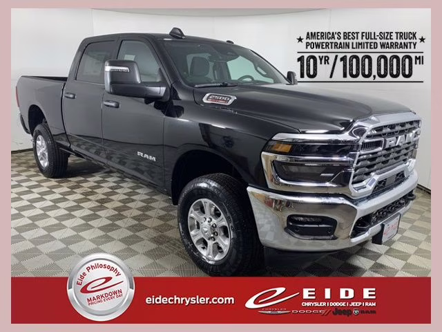 2026 Diamond Black Crystal Pearlcoat Ram 2500 Big Horn 4X4 Truck