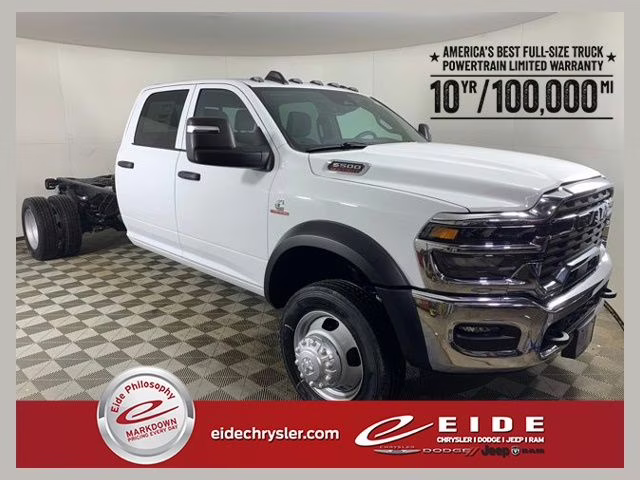 2026 Bright White Clearcoat Ram 5500HD Tradesman 4X4 Truck