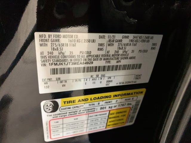 2021 Black Metallic Ford Expedition Max XLT 4X4 SUV