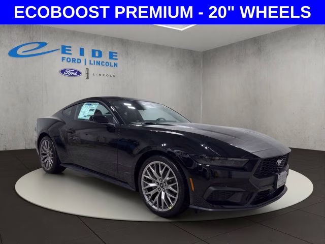 2026 Shadow Black Ford Mustang EcoBoost Premium RWD Coupe