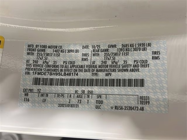 2025 Oxford White Ford Bronco Big Bend DARK TRAIL SERIES 4X4 SUV