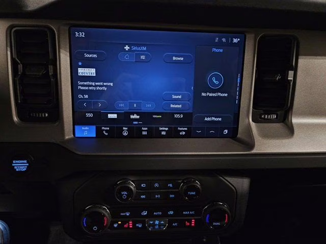 2025 Azure Gray Metallic Tri-Coat Ford Bronco Outer Banks 4X4 SUV