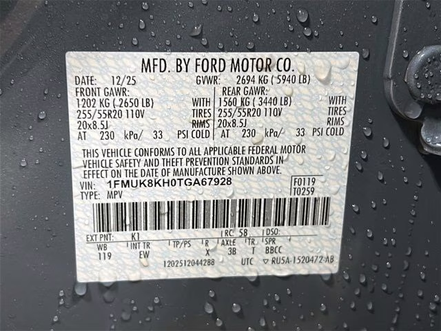 2026 Vapor Blue Metallic Ford Explorer ST-Line 4X4 SUV