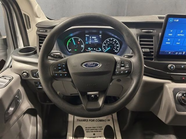 2025 Oxford White Ford E-Transit-350 Base RWD Van