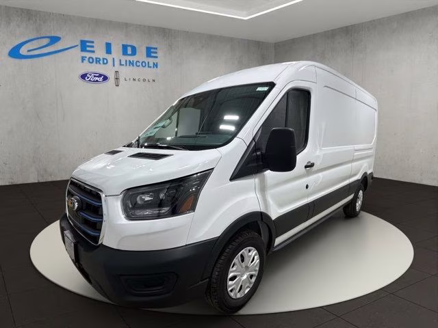 2025 Oxford White Ford E-Transit-350 Base RWD Van