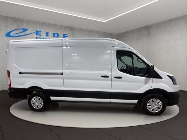 2025 Oxford White Ford E-Transit-350 Base RWD Van
