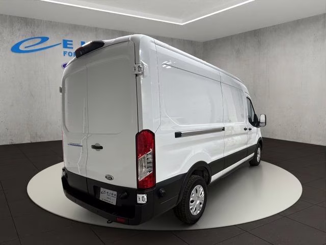 2025 Oxford White Ford E-Transit-350 Base RWD Van