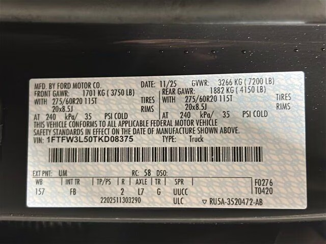 2026 Agate Black Metallic Ford F-150 XLT Black Appearance Plus 4X4 Truck