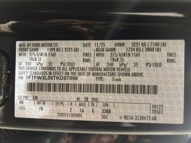 2026 Agate Black Metallic Ford F-150 XLT Black Appearance 4X4 Truck