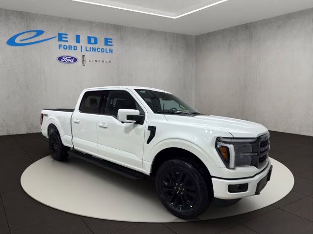 2026 Star White Metallic TC Ford F-150 Lariat Black Appearance 4X4 Truck
