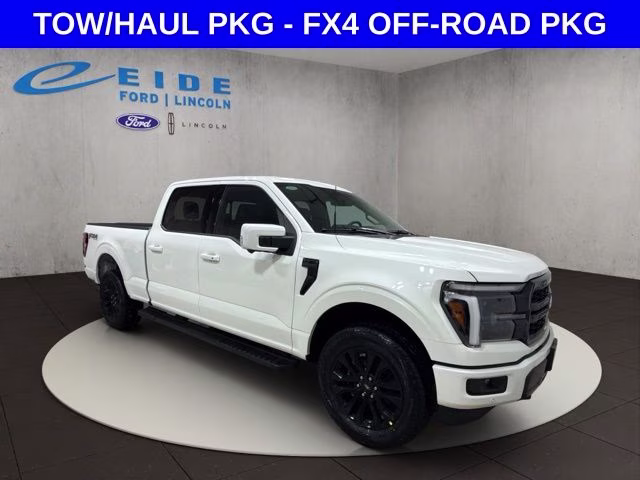 2026 Star White Metallic TC Ford F-150 Lariat Black Appearance 4X4 Truck