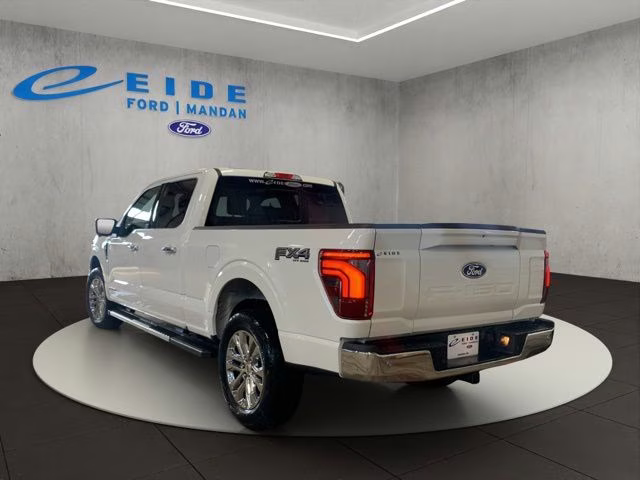 2025 Star White Metallic Tri-Coat Ford F-150 Lariat Chrome 4X4 Truck