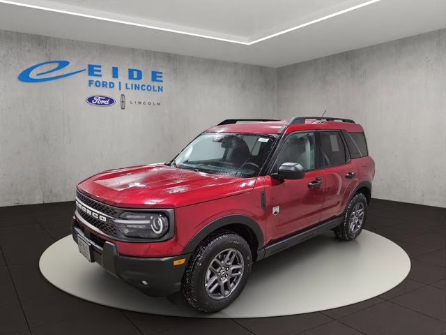 2025 Ruby Red Metallic Tinted Clearcoat Ford Bronco Sport Big Bend 4X4 SUV
