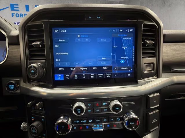 2025 Space White Metallic Ford F-150 Lariat Chrome 4X4 Truck