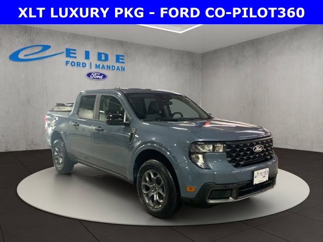 2025 Azure Gray Metallic Tri-Coat Ford Maverick XLT FWD Truck