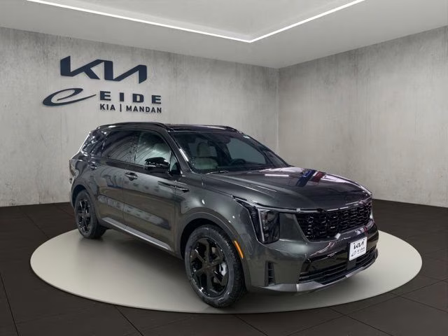 2026 Interstellar Gray Kia Sorento Hybrid X-Line SX Prestige AWD SUV