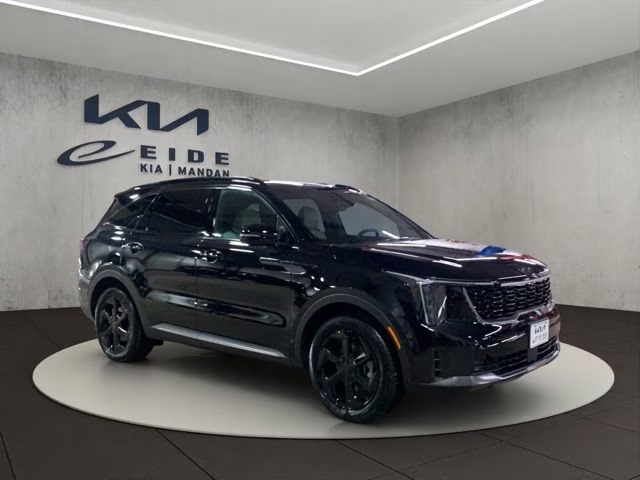 2026 Aurora Black Kia Sorento Hybrid X-Line SX-Prestige AWD SUV