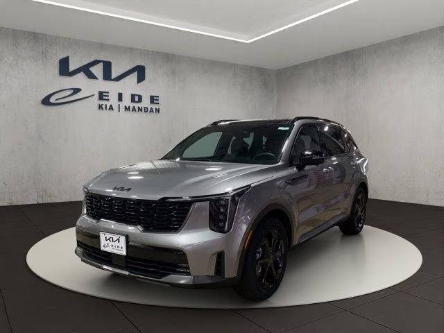 2026 Steel Gray Kia Sorento Hybrid X-Line SX Prestige AWD SUV